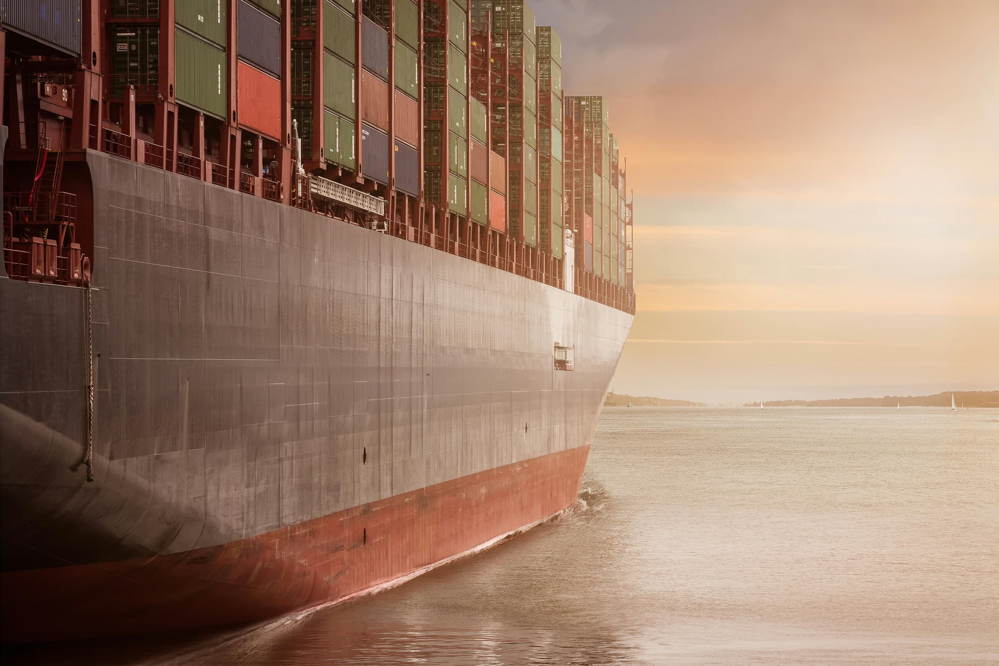 Container vessel maritime transportation